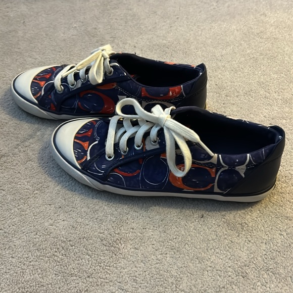 Coach navy sneakers. - Picture 2 of 3